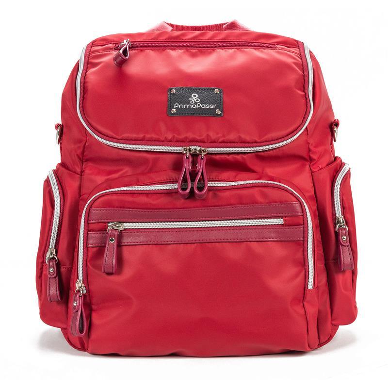 Primo Passi - Vittoria Diaper Bag Backpack, Red Image 1