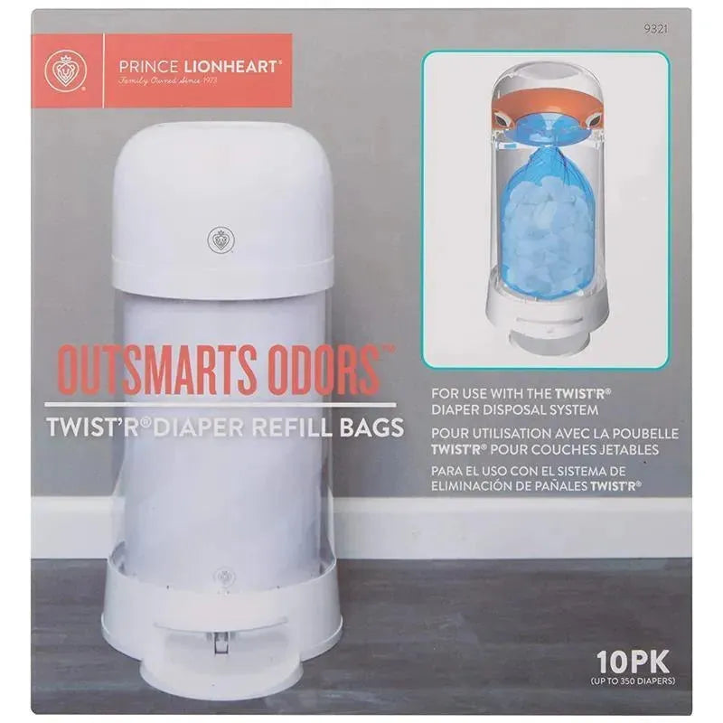 Prince Lionheart - 10Pk Twist'r Diaper Disposal Refill Bags Image 5