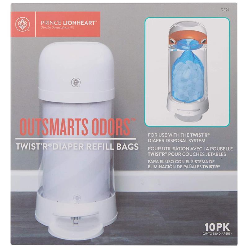 Prince Lionheart - 10Pk Twist'r Diaper Disposal Refill Bags Image 5