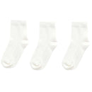 Pure Baby - 3Pk White Baby Neutral Organic Sock Set Image 1