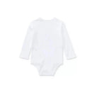 Ralph Lauren Baby - Boy's Embroidered Polo Bear Bodysuit, White Image 3