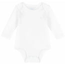 Ralph Lauren Baby - Long-Sleeve Crewneck Bodysuit, White Image 1