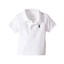 Ralph Lauren Classic White Baby Boy Polo Shirt Image 1