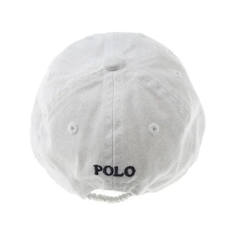 Ralph Lauren Classic White Polo Baby Hat Image 3
