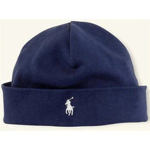 Ralph Lauren Cotton Interlock Hat, French Navy Image 1