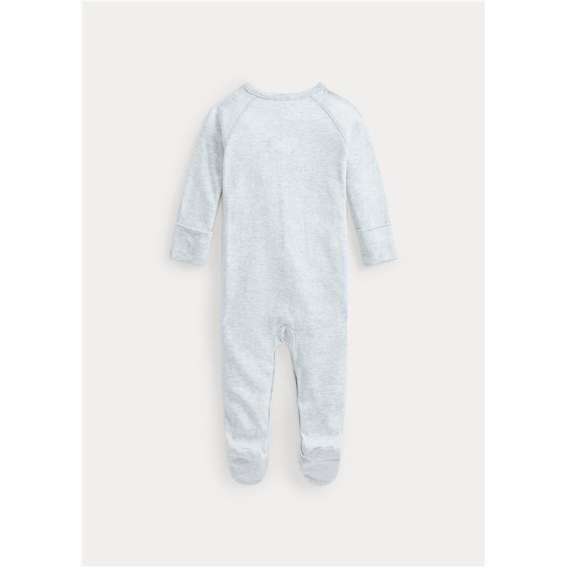 Ralph Lauren - Cotton Interlock Polo Coverall, Beryl Blue Image 3