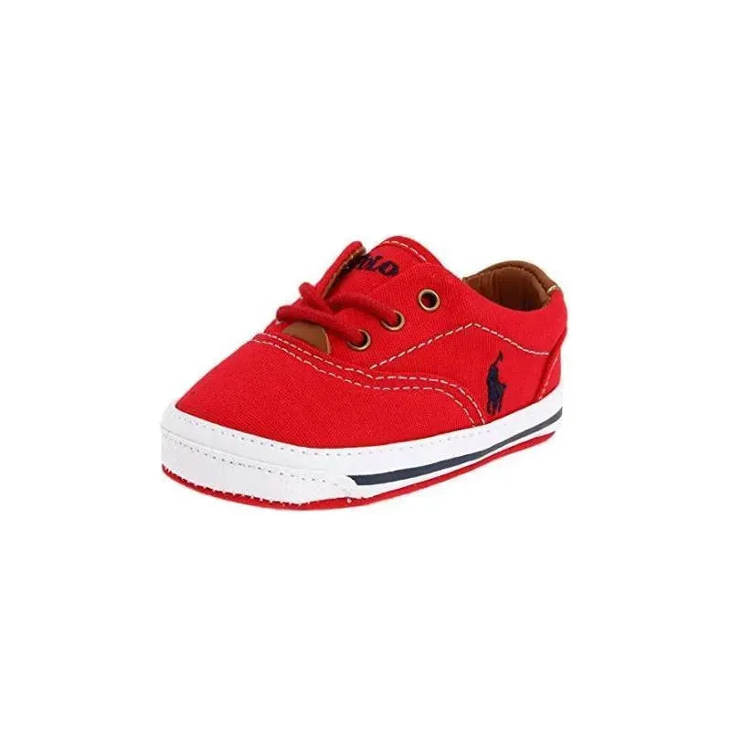 Ralph Lauren Layette Kids Vaughn Canvas, Red/Navy Image 1