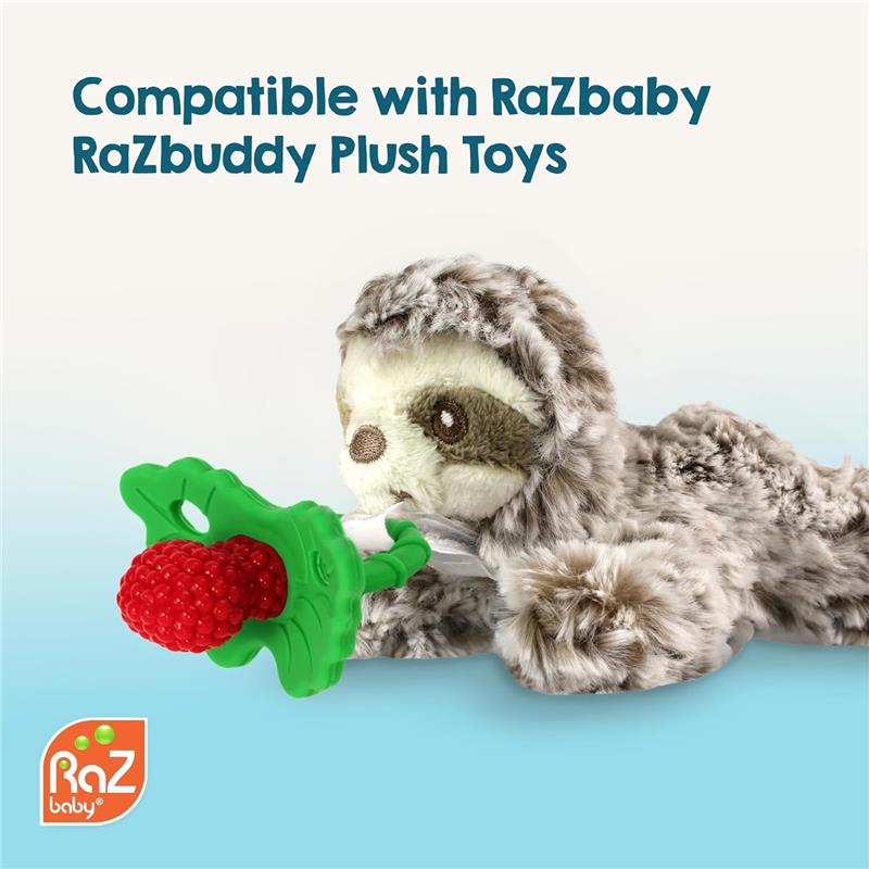 Razbaby - Razberry Teether, Red/Green Image 3