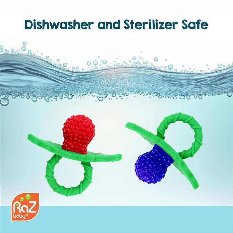 Razbaby - Razberry Teether, Red/Green Image 8