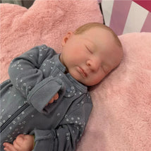 Reborn Baby Doll - White Vinyl, Carol Asleep Image 1