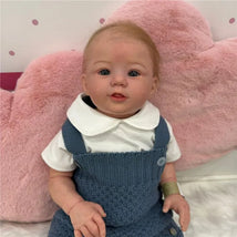 Reborn Baby Doll - White Vinyl, Raven Auburn Image 1