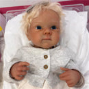 Reborn Baby Doll - White Vinyl & Rooted Blonde Hair, Shyann Image 3