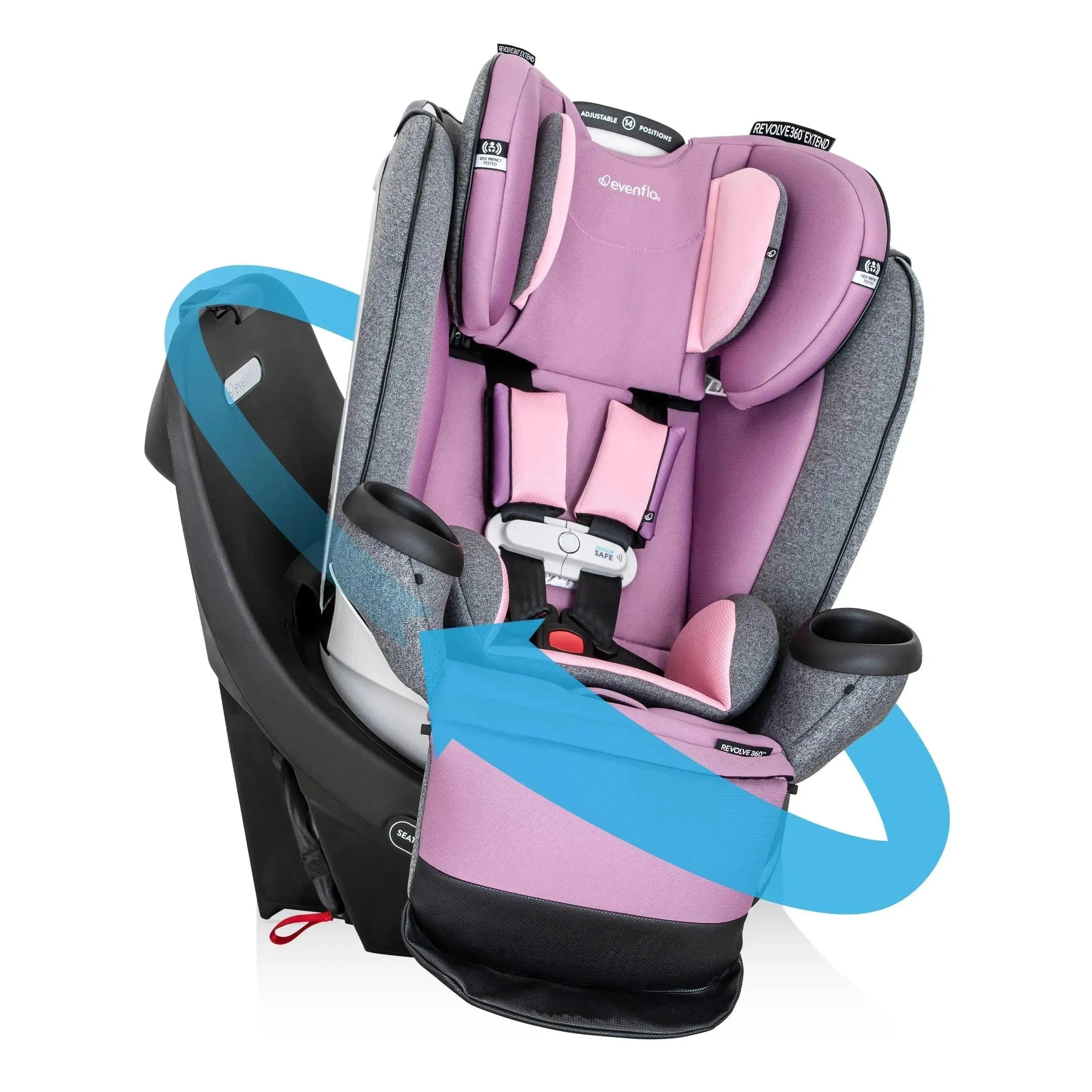 Revolve360 Extend All-in-One Rotational Car Seat with SensorSafe - MacroBaby
