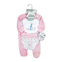 Rose Textile - 5Pk Baby Girls Bunny Velour Set Image 2