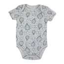 Rose Textiles - 100% Organic 3 Pk Bodysuit, Grey  Image 5
