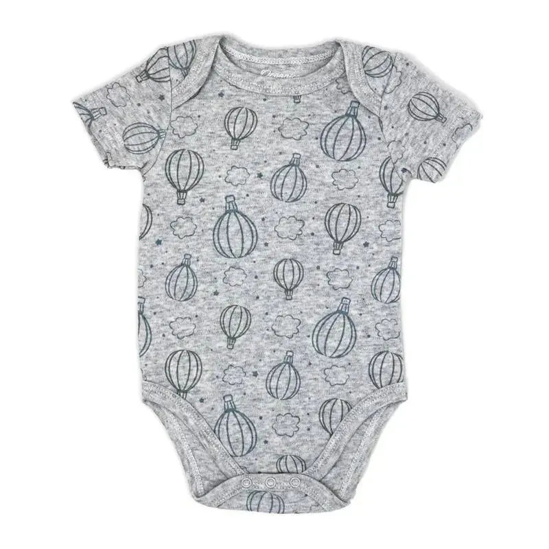 Rose Textiles - 100% Organic 3 Pk Bodysuit, Grey  Image 5