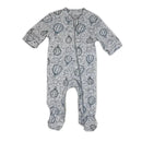 Rose Textiles - 100% Organic Heather Hot Air Balloon Sleeper + Hat, Grey  Image 5