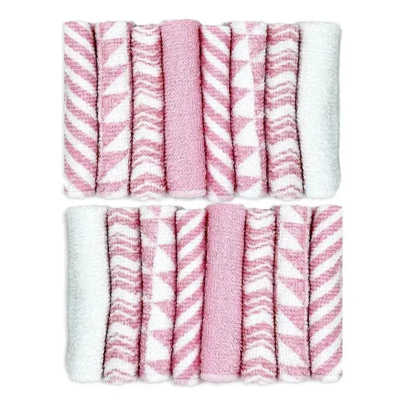 Rose Textiles - 16 Pk Washcloth, Pink Image 2