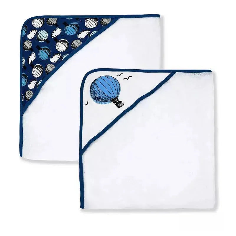 Rose Textiles - 2 Pack Hooded Towel Set, Hot Air Balloon Image 1