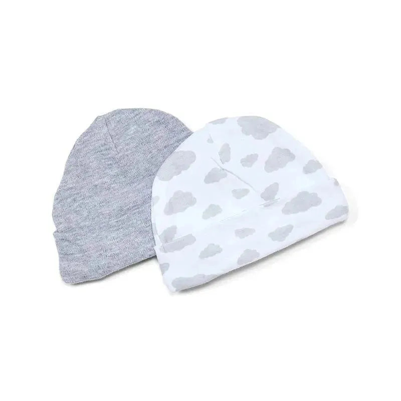 Rose Textiles - 2Pk Baby Heather Grey Hat Image 1