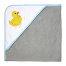 Rose Textiles - 3 Hooded Towels W/ 5 Washcloths, Aqua Duckies Image 4