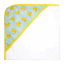 Rose Textiles - 3 Hooded Towels W/ 5 Washcloths, Aqua Duckies Image 6