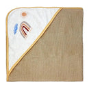 Rose Textiles - 3 Hooded Towels W/ 5 Washcloths, Peach Rainbows Image 5
