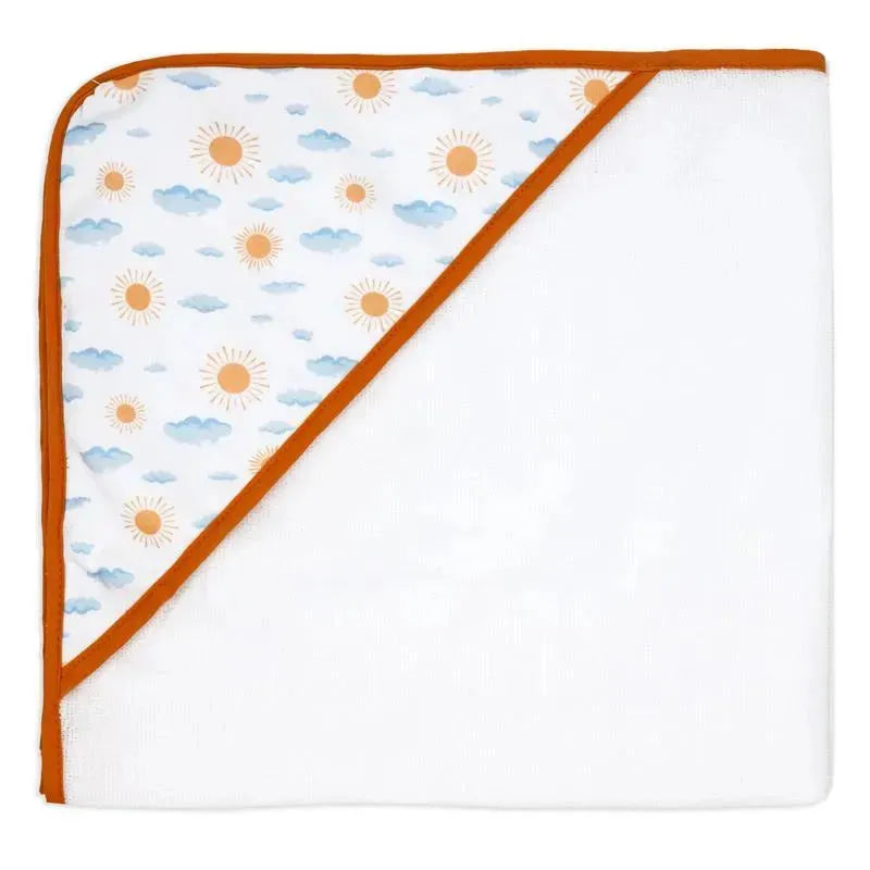 Rose Textiles - 3 Hooded Towels W/ 5 Washcloths, Peach Rainbows Image 7