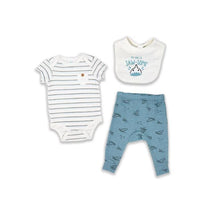 Rose Textiles - 3Pk Baby Boy Bodysuit, Pant & Bib Set, Jawsome Image 1