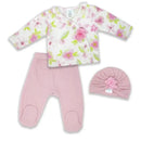 Rose Textiles - 3Pk Baby Girl Layette Set, Pretty Pink Floral  Image 1