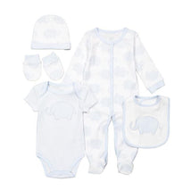 Rose Textiles - 5Pk Baby Boys Blue Elephant Set Image 1