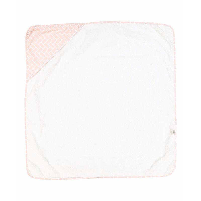 Rose Textiles - All Over Print Hooded Towel, Pink Image 1