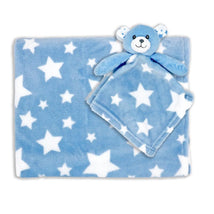 Rose Textiles - Animal Blanket & Nunu Set, Blue Image 1
