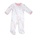 Rose Textiles - Baby Girl Star Printed Sleeper, Pink Image 1