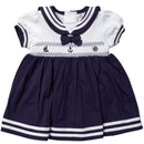 Rose Textiles - Baby Girls Dress Set, Navy Nautical  Image 3