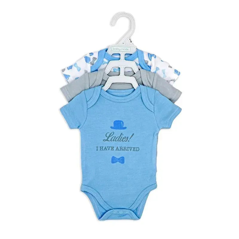 Rose Textiles - Boy's 3 Pack Bodysuit Set, Gentleman Image 5