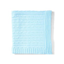 Rose Textiles - Cable Knit Blanket, Blue Image 2
