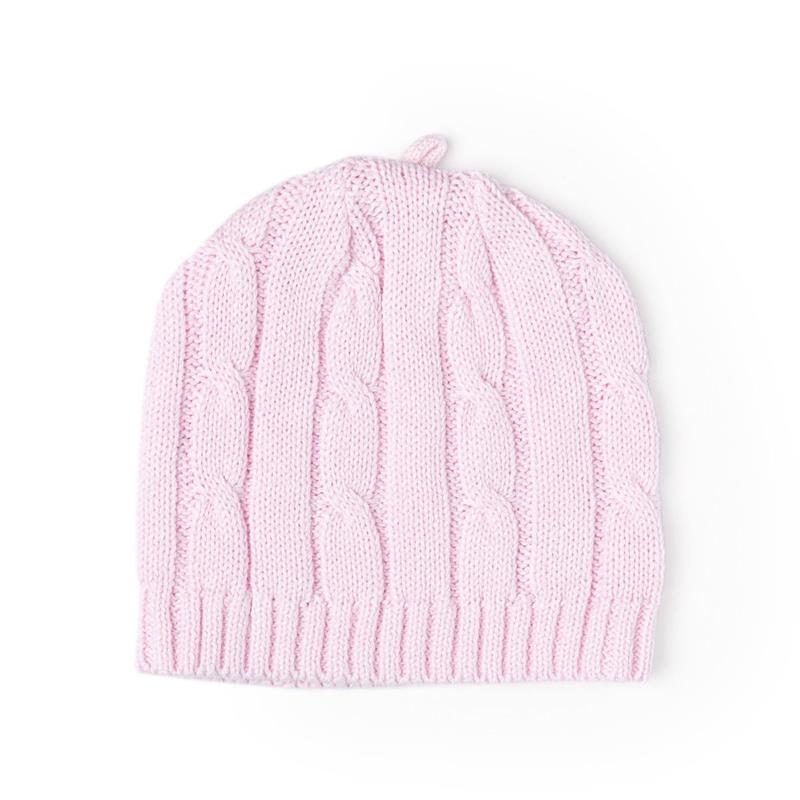 Rose Textiles - Cable Knit Hat, Pink Image 1