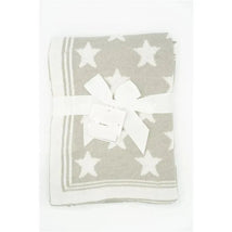 Rose Textiles Grey Baby Blanket w/Stars Image 1