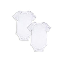 Rose Textiles S23 - 2 Pack Solid Bodysuit - White - 12M Image 1