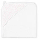Rose Textiles - Star Muslin Lined Hooded Towel, Pink Image 1