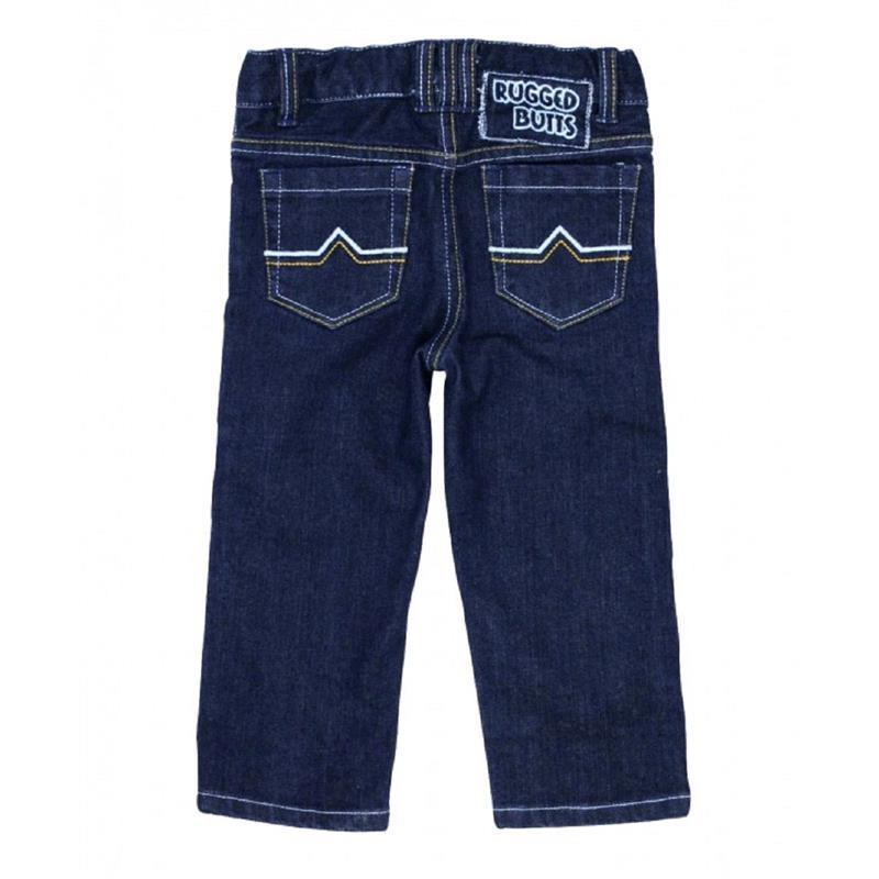 RuffleButts Everyday Dark Blue Slim Jeans Image 3