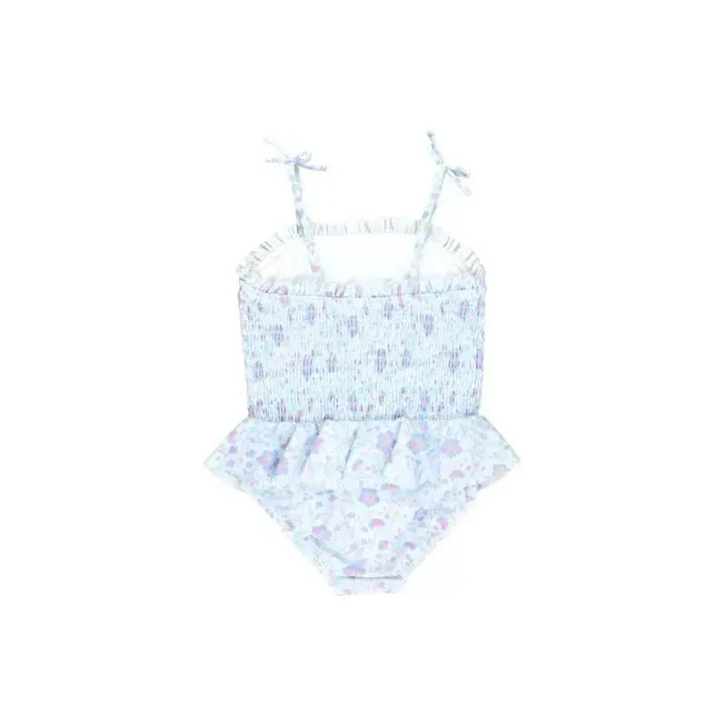 Rufflebutts - Fairytale Garden Peplum Smocked Bodice One Piece Image 2