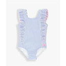 Rufflebutts - Periwinkle Blue Seersucker One Piece Waterfall Image 1