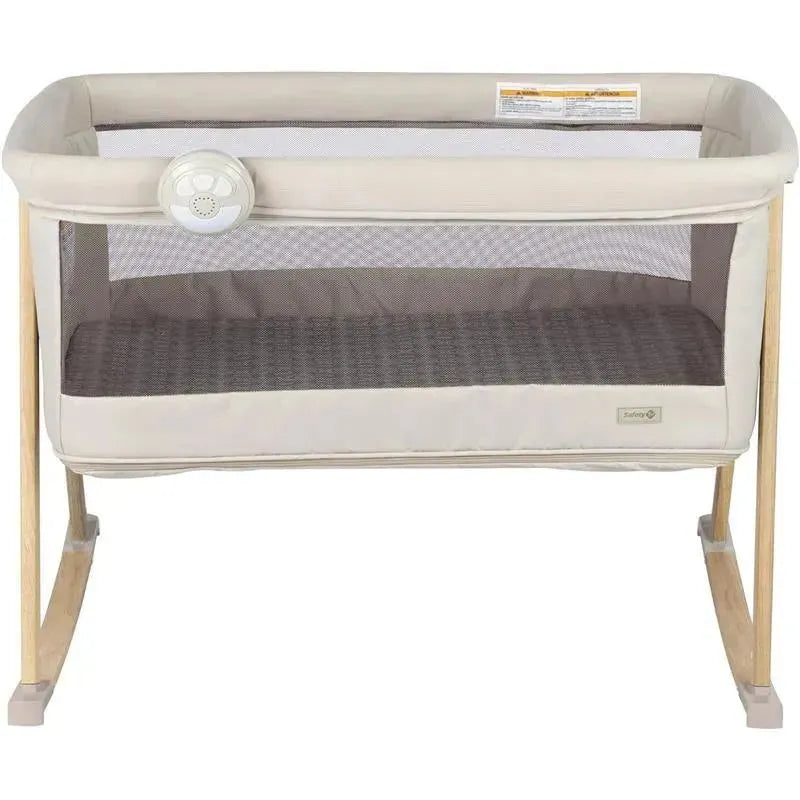 Safety 1st - Rest-and-Romp 2-in-1 Bassinet & Play Yard with Soothing Sounds, Dunes Edge Image 3