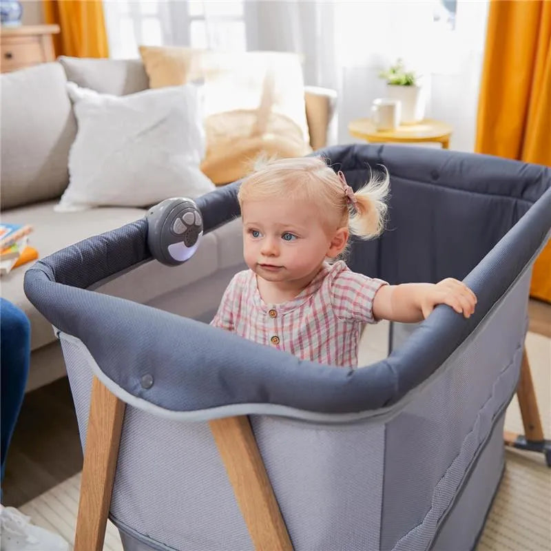 Safety 1st - Rest-and-Romp 2-in-1 Bassinet & Play Yard with Soothing Sounds, Dunes Edge Image 7