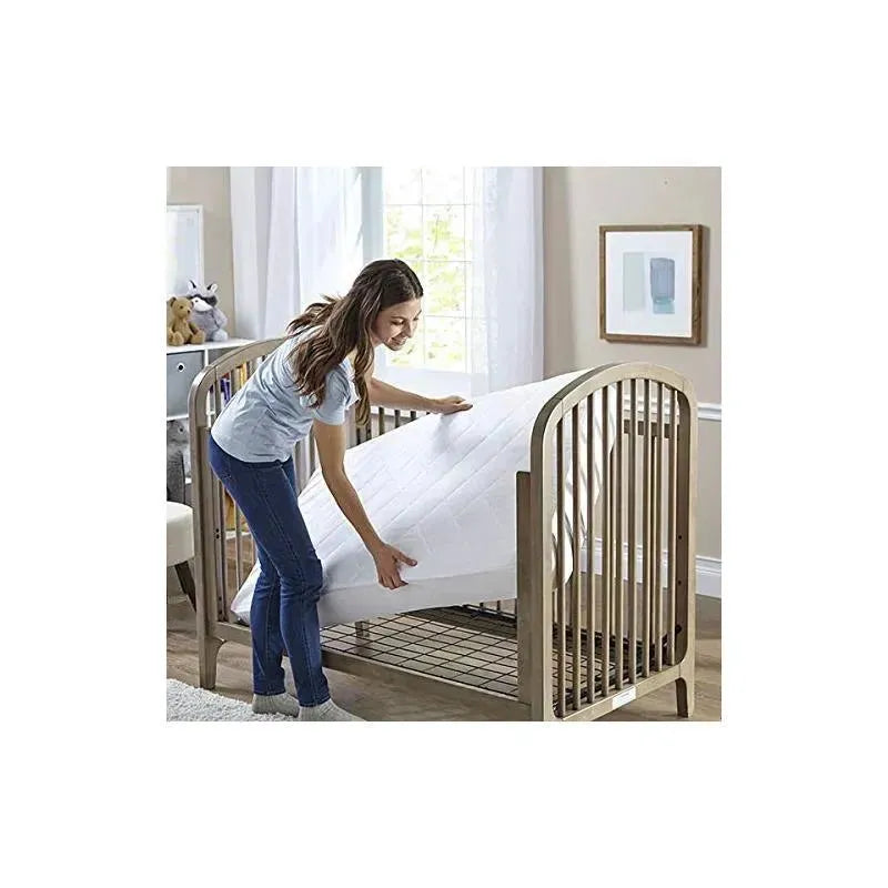 Sealy Cool Comfort Fitted Crib Mattress Pad/Protector Waterproof Image 4
