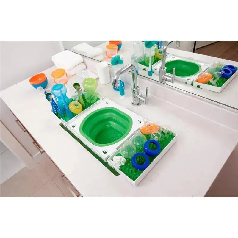 SinkBoss Portable Drying Rack, GreenWhite Image 10