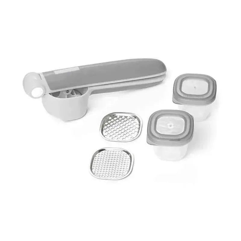 Skip Hop 5-Piece Easy-Prep Food Press Set, Grey Image 1