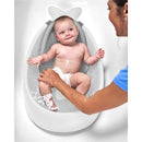 Skip Hop - Baby Bath Tub, 3-Stage Smart Sling Tub, Moby, White Image 3